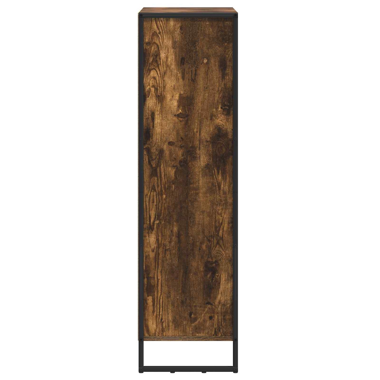 vidaXL Book Cabinet Smoke Oak 99.5 x 30 x 108.5 cm Engineered Wood