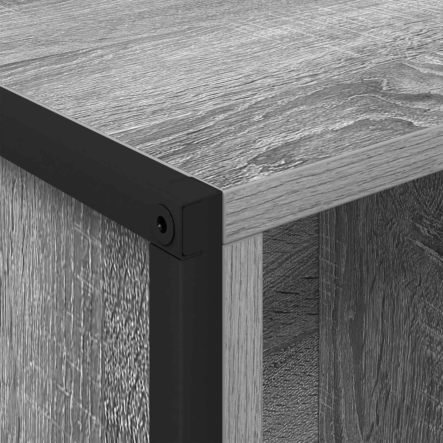vidaXL Book Cabinet 99.5 x 30 x 108.5 cm Engineered Wood Grey Sonoma