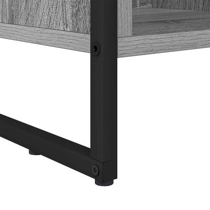 vidaXL Book Cabinet 99.5 x 30 x 108.5 cm Engineered Wood Grey Sonoma