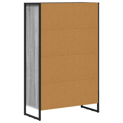 vidaXL Book Cabinet 99.5 x 30 x 108.5 cm Engineered Wood Grey Sonoma