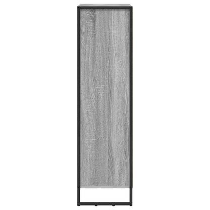 vidaXL Book Cabinet 99.5 x 30 x 108.5 cm Engineered Wood Grey Sonoma