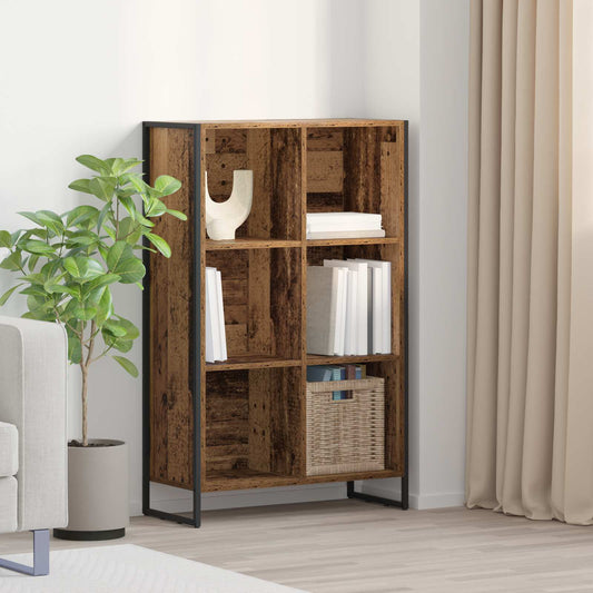 vidaXL Book Cabinet 99.5 x 30 x 108.5 cm Engineered Wood Old Wood