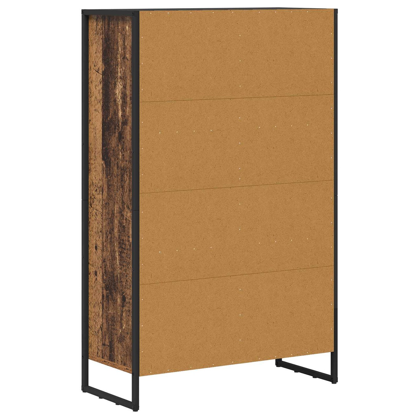 vidaXL Book Cabinet Old Wood 99.5 x 30 x 108.5 cm Engineered Wood