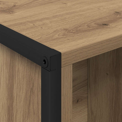 vidaXL Book Cabinet 99.5 x 30 x 108.5 cm Engineered Wood Artisian Oak