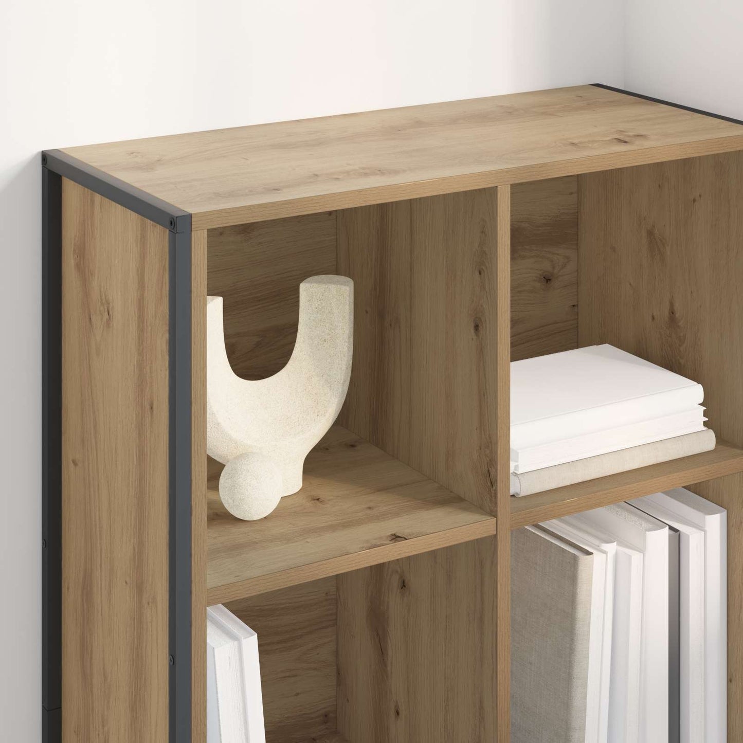 vidaXL Book Cabinet 99.5 x 30 x 108.5 cm Engineered Wood Artisian Oak