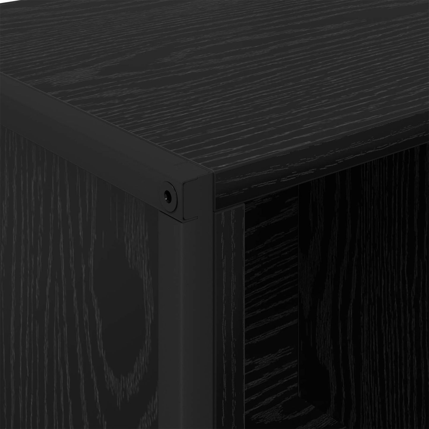 vidaXL Book Cabinet Black Oak 68 x 30 x 108.5 cm Engineered Wood