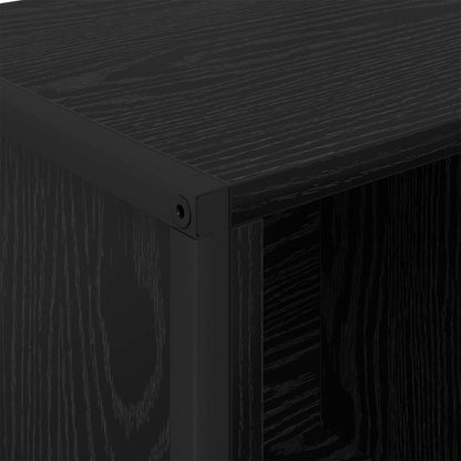 vidaXL Book Cabinet Black Oak 68 x 30 x 108.5 cm Engineered Wood