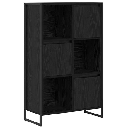 vidaXL Book Cabinet Black Oak 68 x 30 x 108.5 cm Engineered Wood