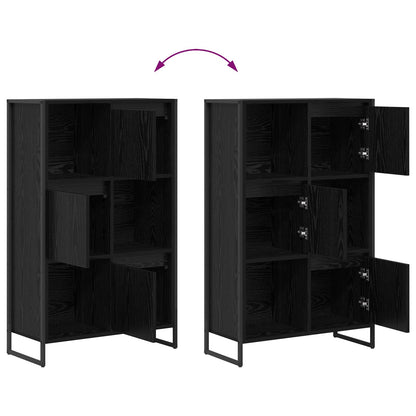 vidaXL Book Cabinet Black Oak 68 x 30 x 108.5 cm Engineered Wood