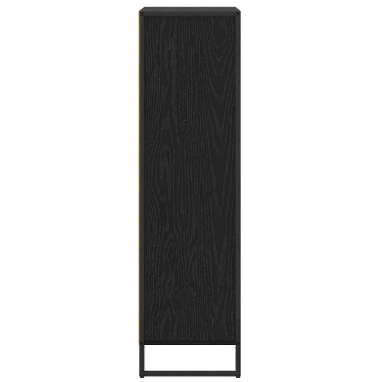 vidaXL Book Cabinet Black Oak 68 x 30 x 108.5 cm Engineered Wood
