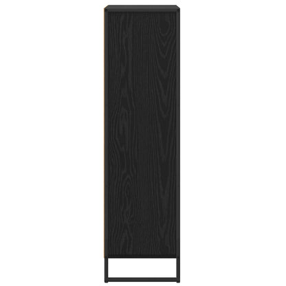 vidaXL Book Cabinet Black Oak 68 x 30 x 108.5 cm Engineered Wood