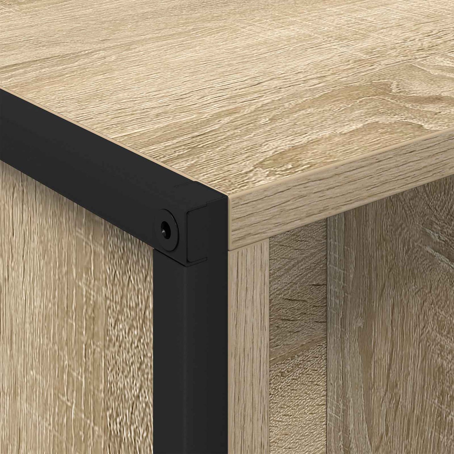 vidaXL Book Cabinet Sonoma 68 x 30 x 108.5 cm Engineered Wood