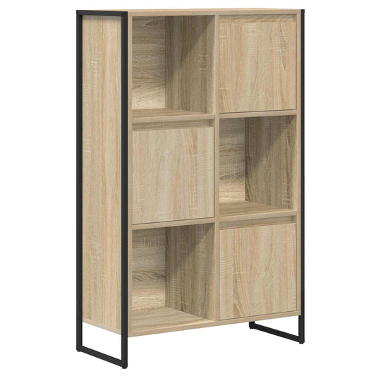 vidaXL Book Cabinet 68 x 30 x 108.5 cm Engineered Wood Sonoma