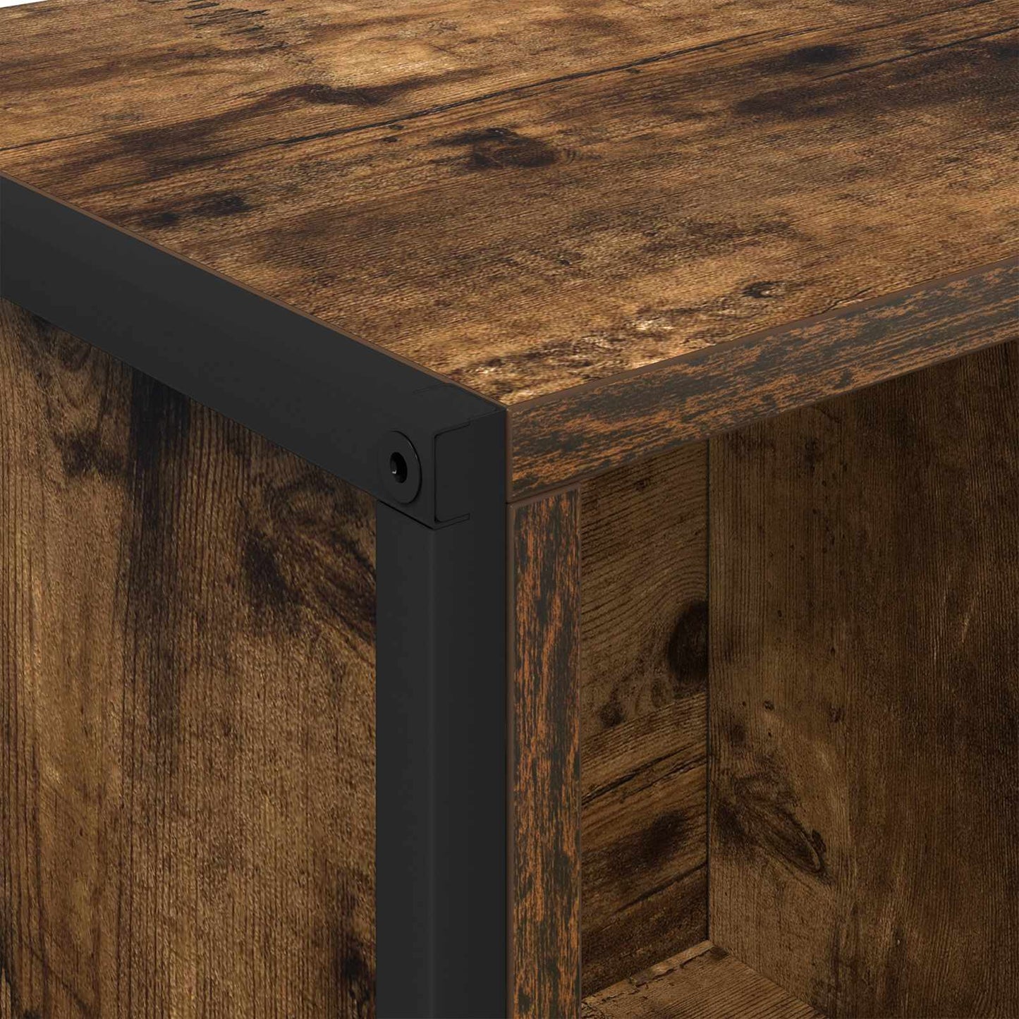 vidaXL Book Cabinet Smoke Oak 68 x 30 x 108.5 cm Engineered Wood
