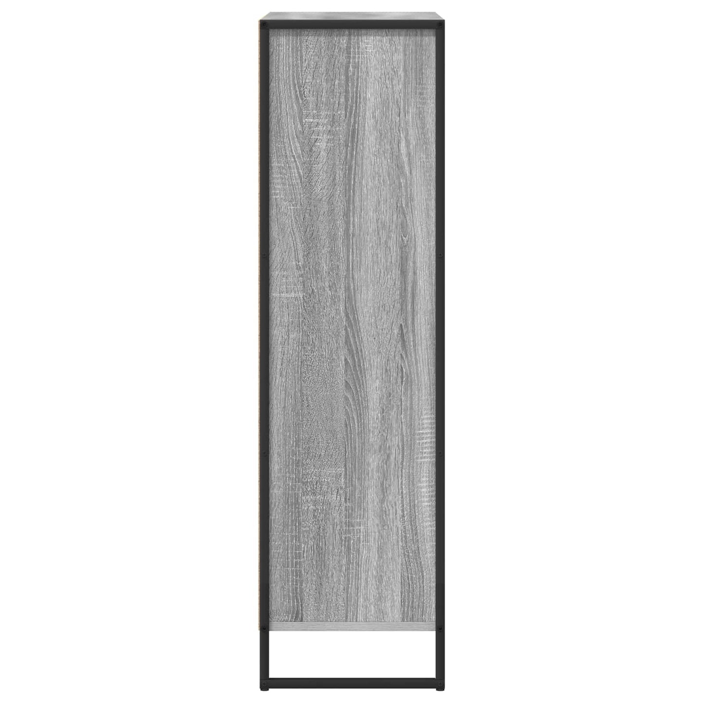 vidaXL Book Cabinet Grey Sonoma 68 x 30 x 108.5 cm Engineered Wood