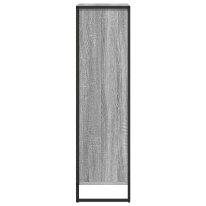 vidaXL Book Cabinet Grey Sonoma 68 x 30 x 108.5 cm Engineered Wood