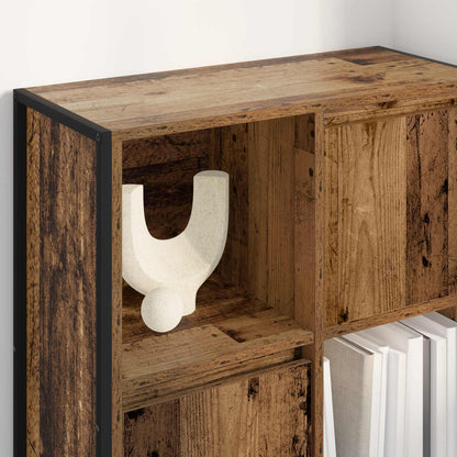 vidaXL Book Cabinet Old Wood 68 x 30 x 108.5 cm Engineered Wood