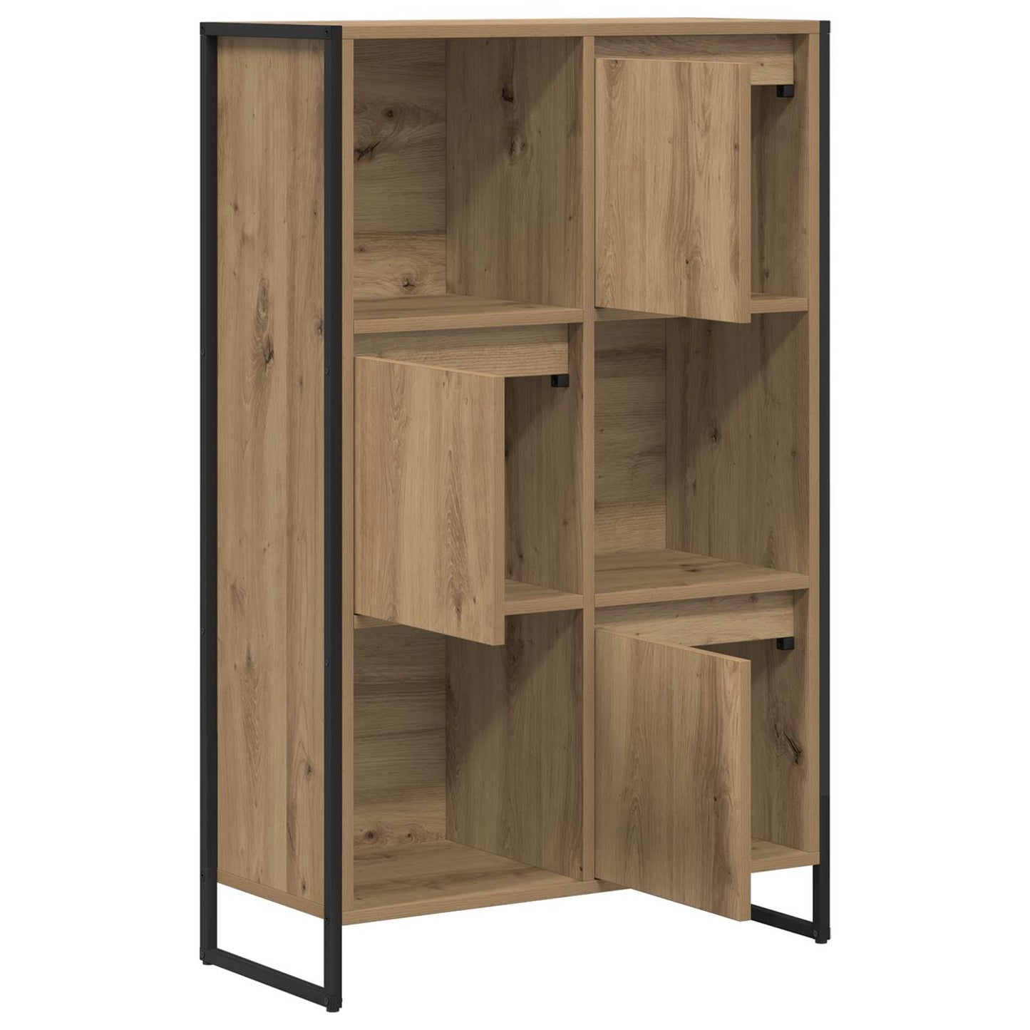 vidaXL Book Cabinet Artisian Oak 68 x 30 x 108.5 cm Engineered Wood