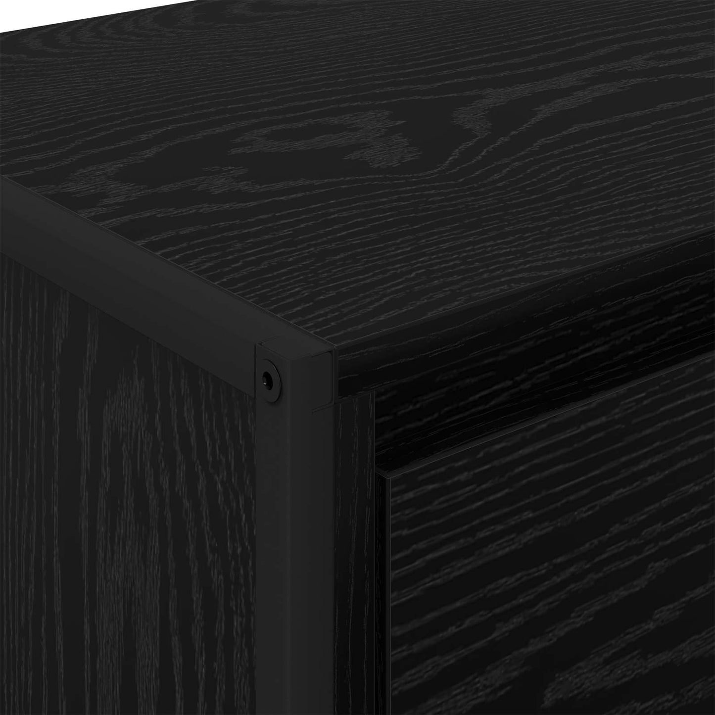 vidaXL Sideboard Black Oak 42 x 36 x 75.5 cm Engineered Wood