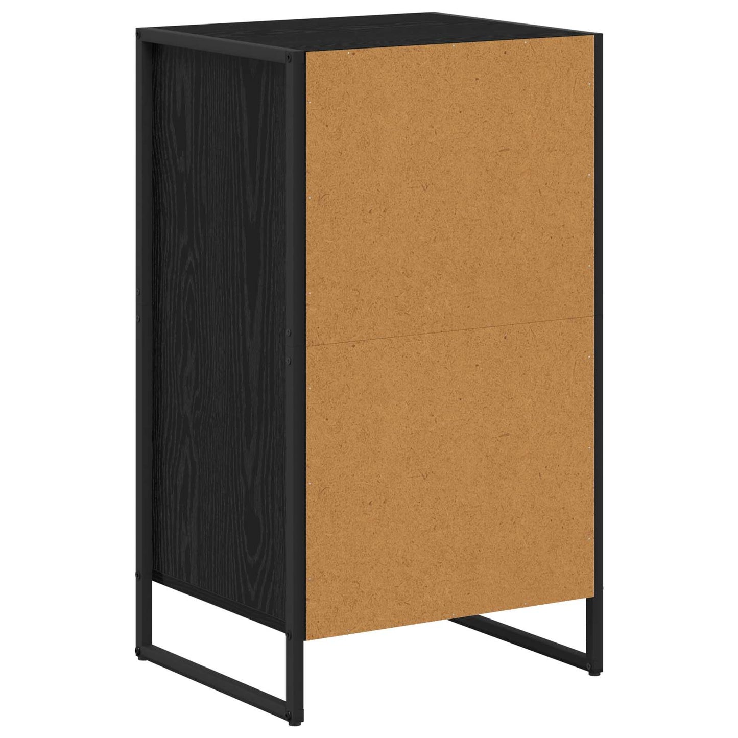 vidaXL Sideboard Black Oak 42 x 36 x 75.5 cm Engineered Wood