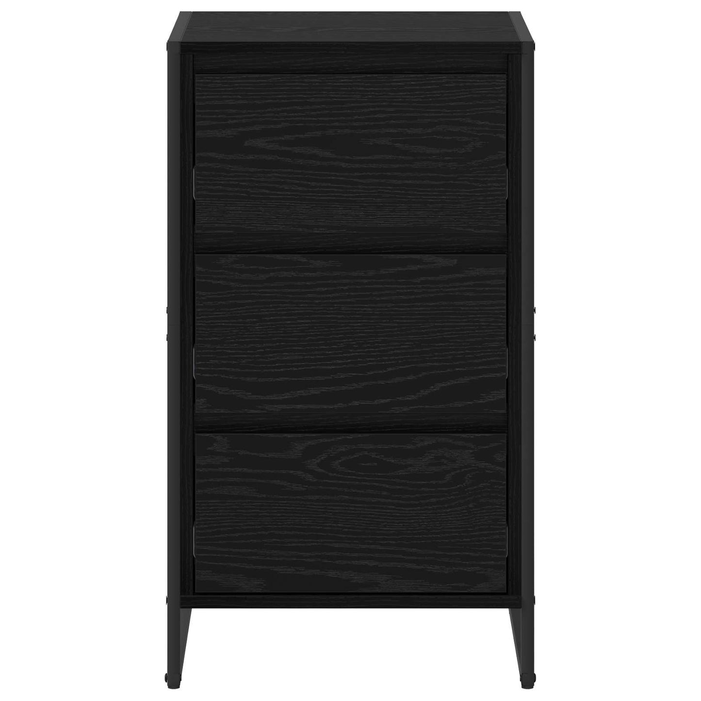 vidaXL Sideboard Black Oak 42 x 36 x 75.5 cm Engineered Wood