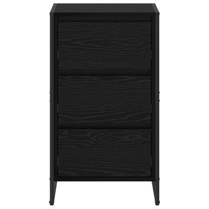 vidaXL Sideboard Black Oak 42 x 36 x 75.5 cm Engineered Wood