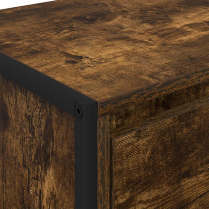 vidaXL Sideboard Smoke Oak 42 x 36 x 75.5 cm Engineered Wood