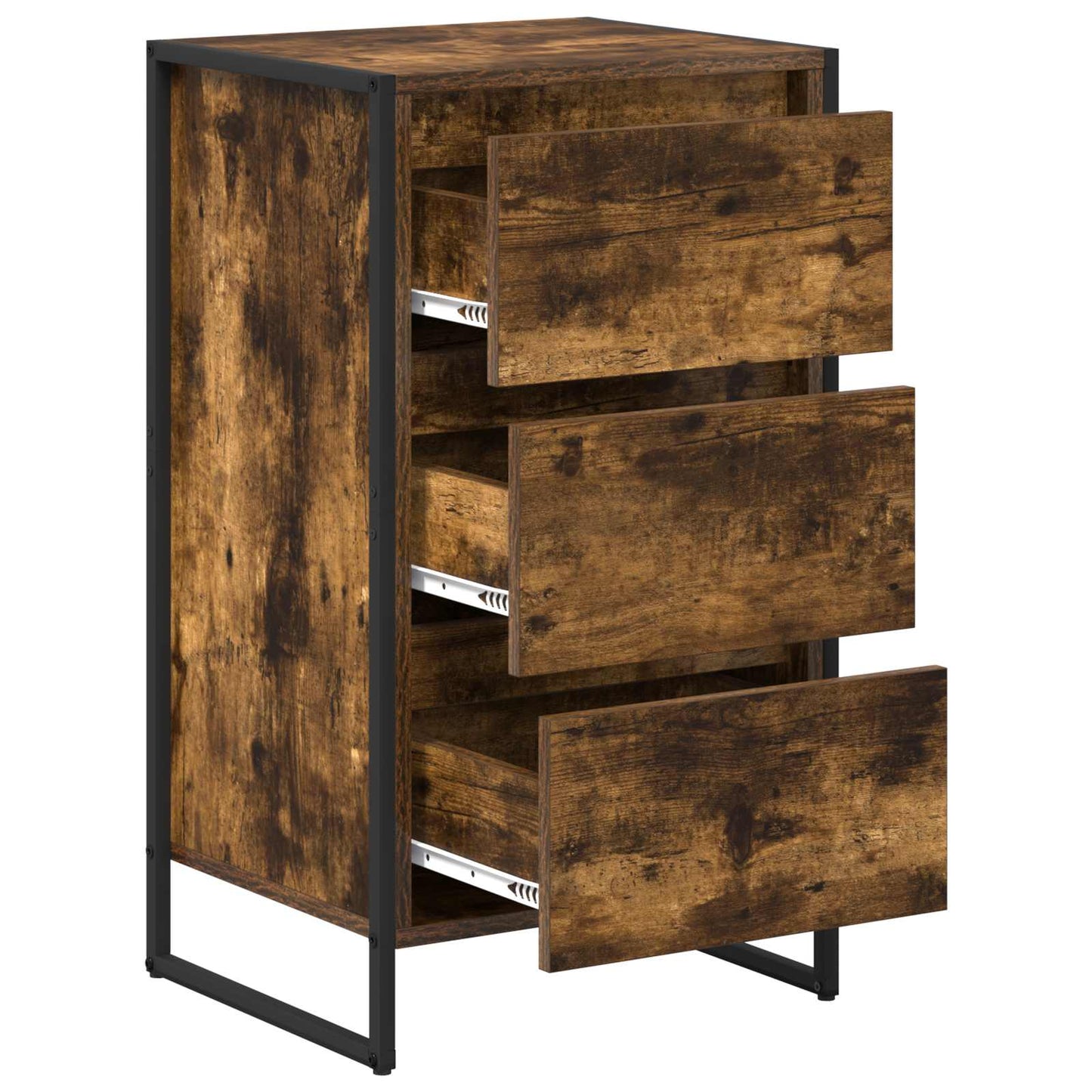 vidaXL Sideboard Smoke Oak 42 x 36 x 75.5 cm Engineered Wood