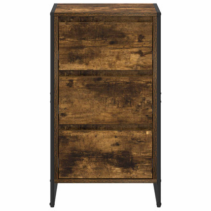 vidaXL Sideboard Smoke Oak 42 x 36 x 75.5 cm Engineered Wood