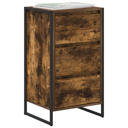 vidaXL Sideboard Smoke Oak 42 x 36 x 75.5 cm Engineered Wood