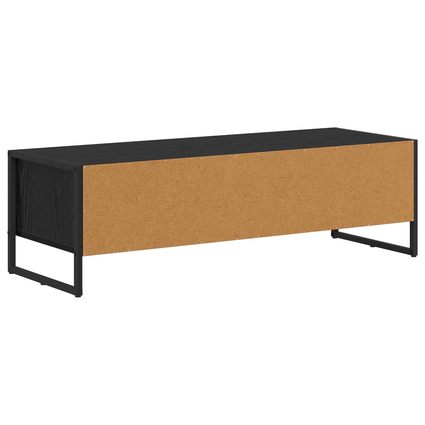 vidaXL TV Cabinet 100 x 36.5 x 30.5 cm Black Oak Engineered Wood