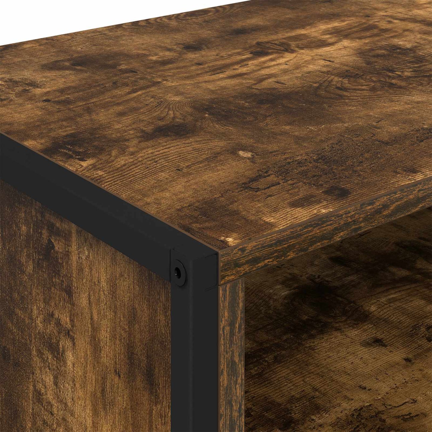 vidaXL TV Cabinet Smoke Oak 100 x 36.5 x 30.5 cm Engineered Wood