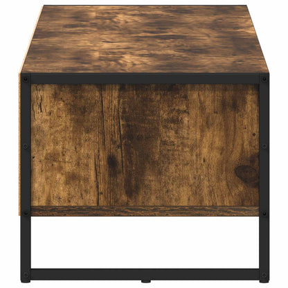 vidaXL TV Cabinet Smoke Oak 100 x 36.5 x 30.5 cm Engineered Wood