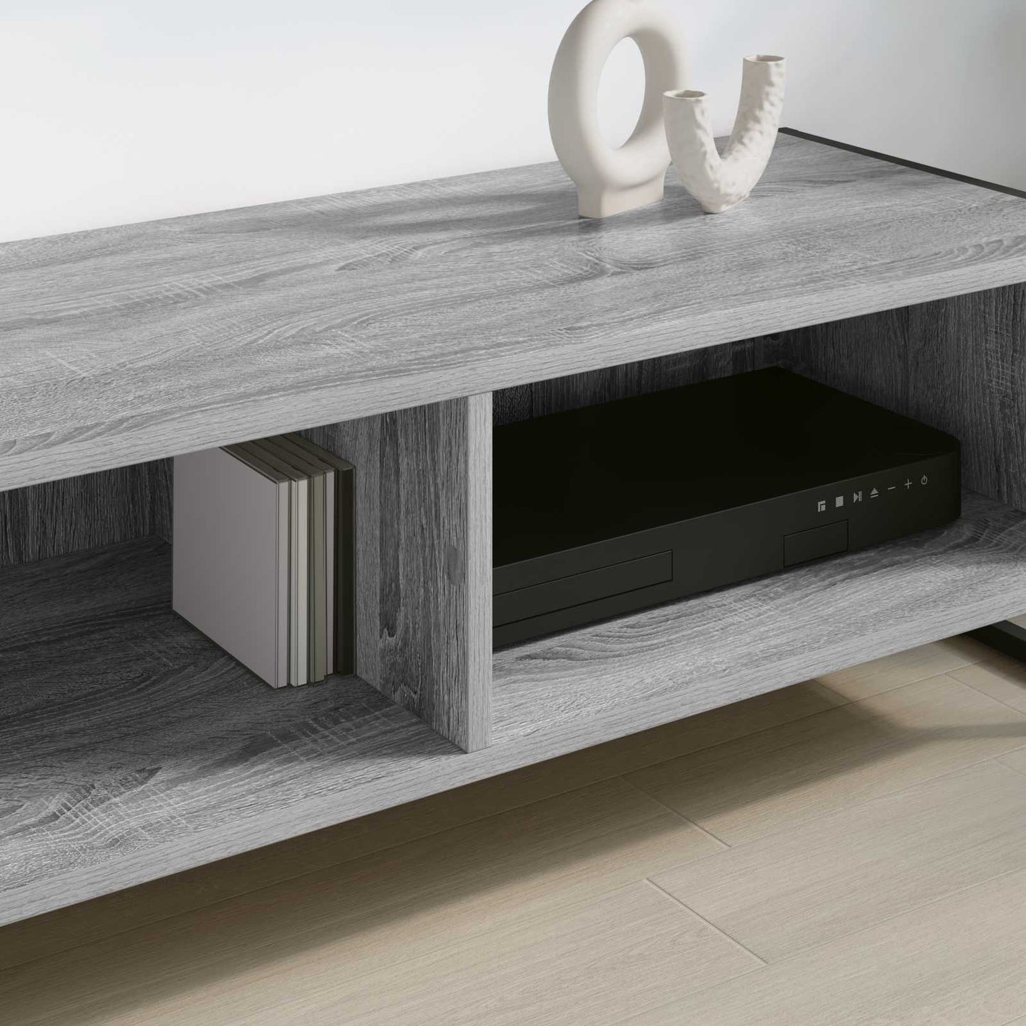 vidaXL TV Cabinet Grey Sonoma 100 x 36.5 x 30.5 cm Engineered Wood