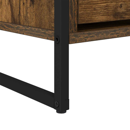 vidaXL TV Cabinet Smoke Oak 100 x 36 x 49.5 cm Engineered Wood