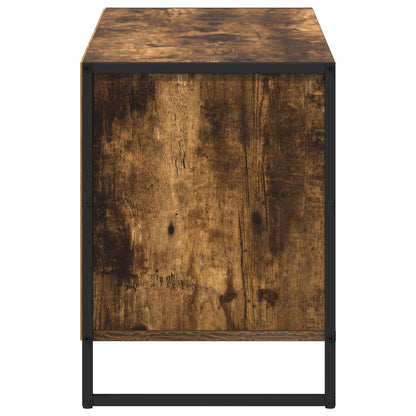 vidaXL TV Cabinet Smoke Oak 100 x 36 x 49.5 cm Engineered Wood