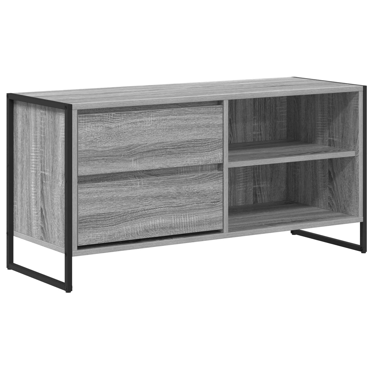 vidaXL TV Cabinet 100 x 36 x 49.5 cm Grey Sonoma Engineered Wood
