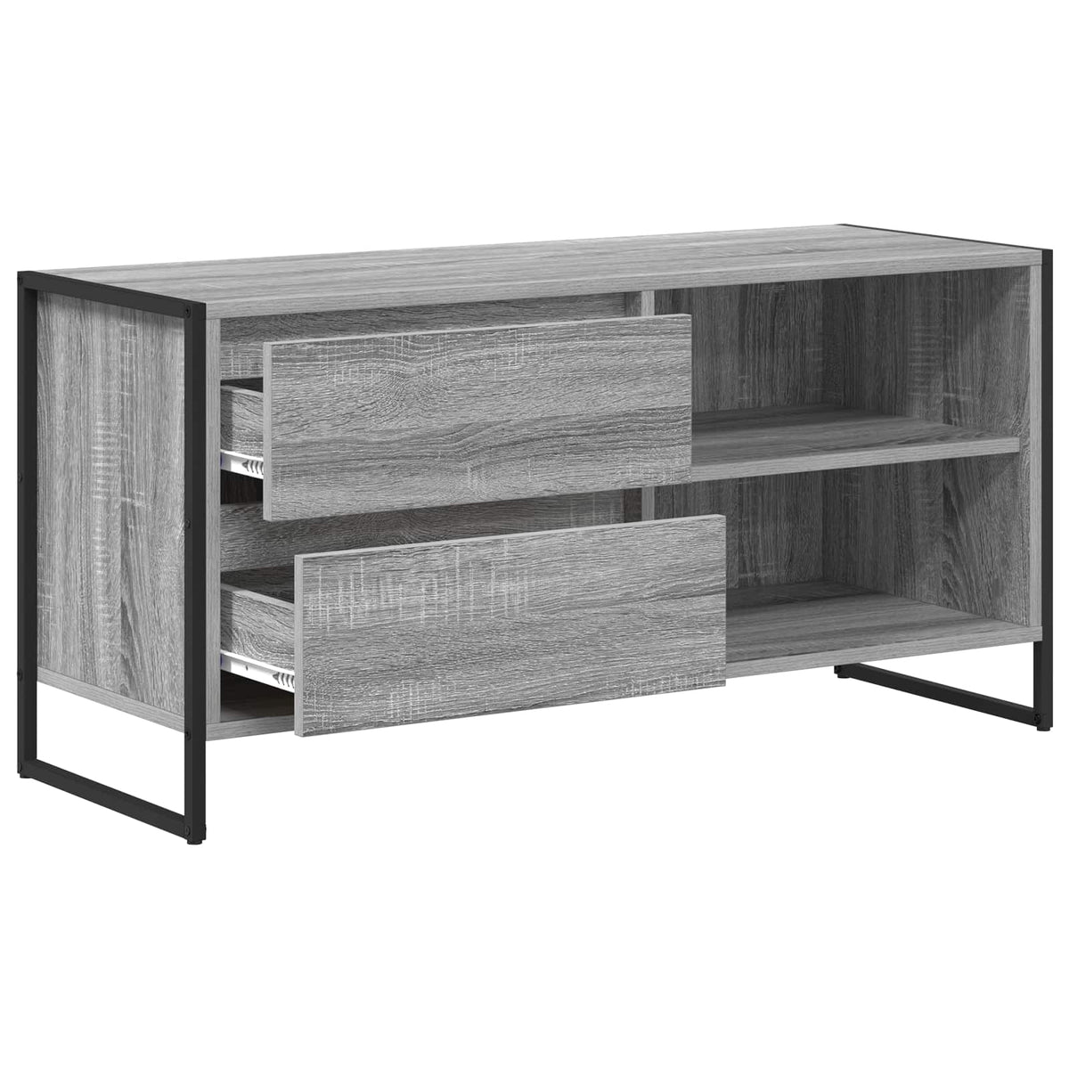 vidaXL TV Cabinet 100 x 36 x 49.5 cm Grey Sonoma Engineered Wood
