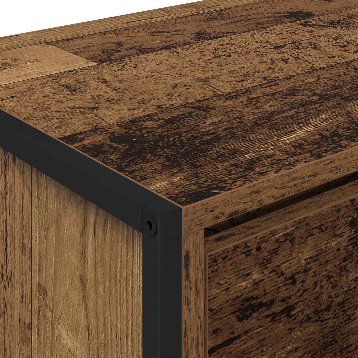 vidaXL TV Cabinet Old Wood 100 x 36 x 49.5 cm Engineered Wood