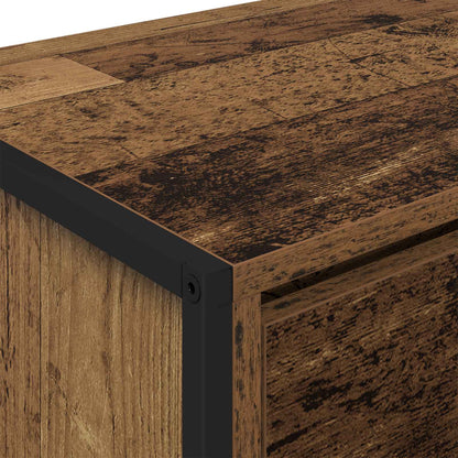 vidaXL TV Cabinet Old Wood 100 x 36 x 49.5 cm Engineered Wood