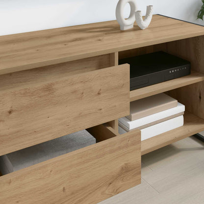 vidaXL TV Cabinet Artisian Oak 100 x 36 x 49.5 cm Engineered Wood