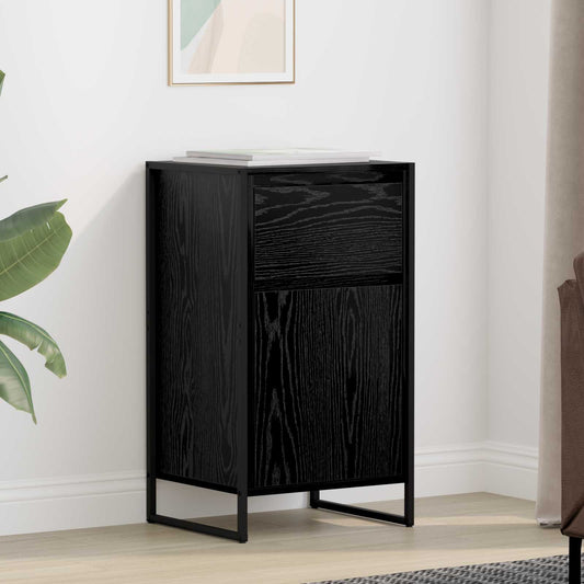 vidaXL Sideboard Black Oak 43 x 36 x 75.5 cm Engineered Wood