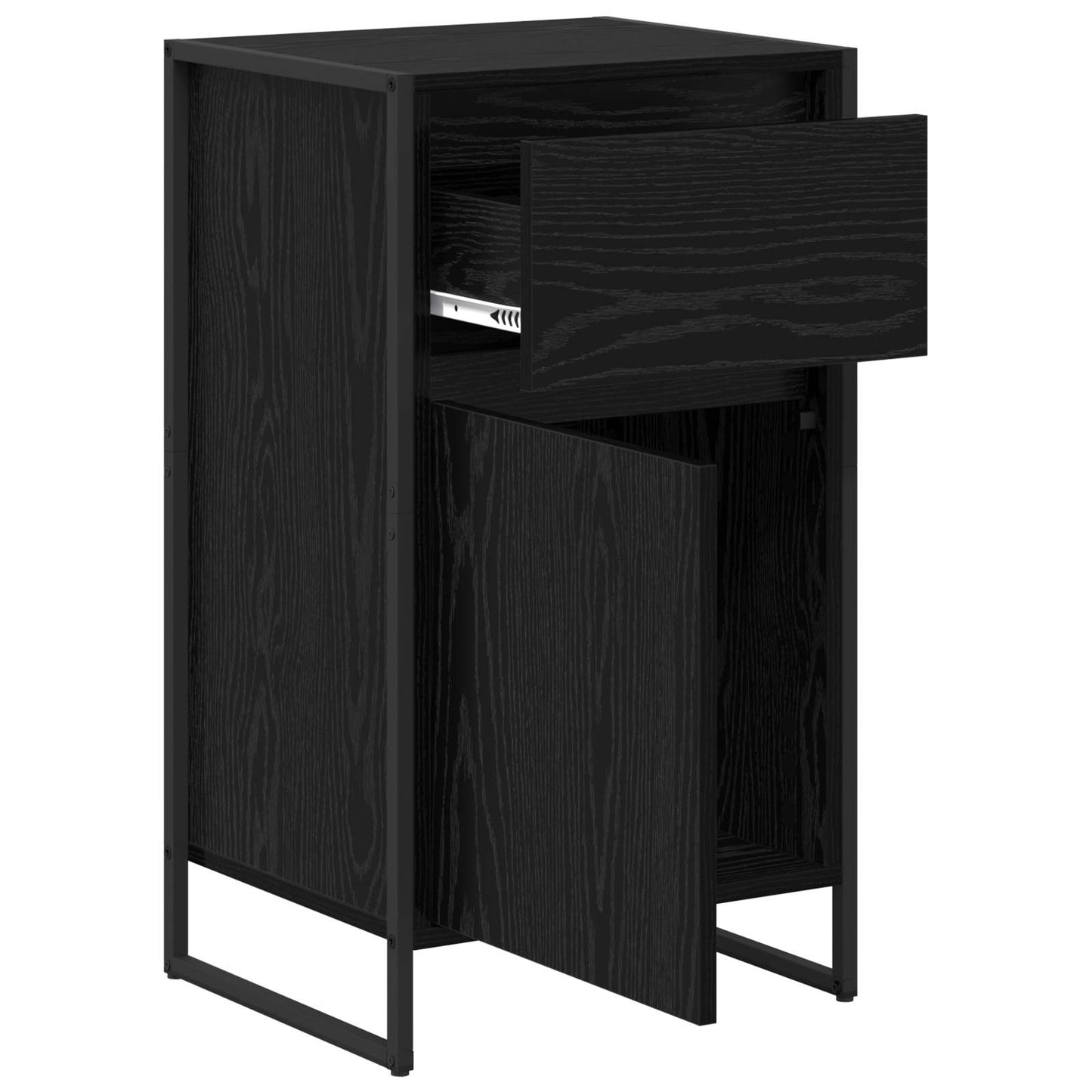 vidaXL Sideboard Black Oak 43 x 36 x 75.5 cm Engineered Wood
