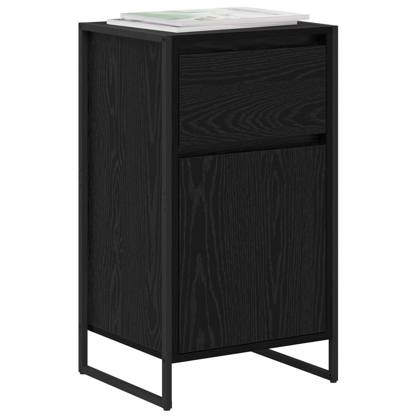 vidaXL Sideboard Black Oak 43 x 36 x 75.5 cm Engineered Wood