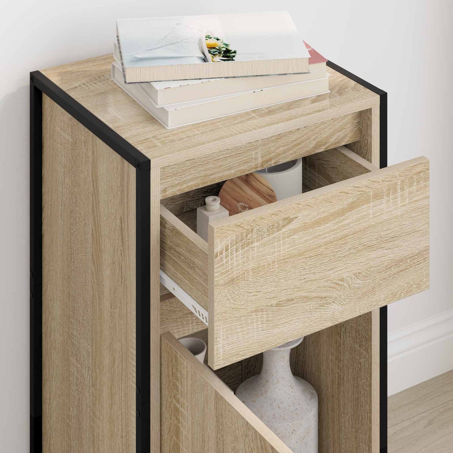 vidaXL Sideboard with Drawer Sonoma 43 x 36 x 75.5 cm Engineered Wood