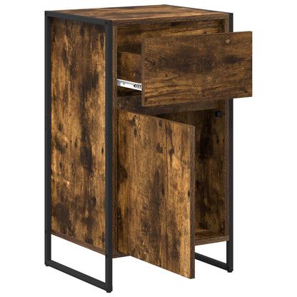 vidaXL Sideboard Smoke Oak 43 x 36 x 75.5 cm Engineered Wood