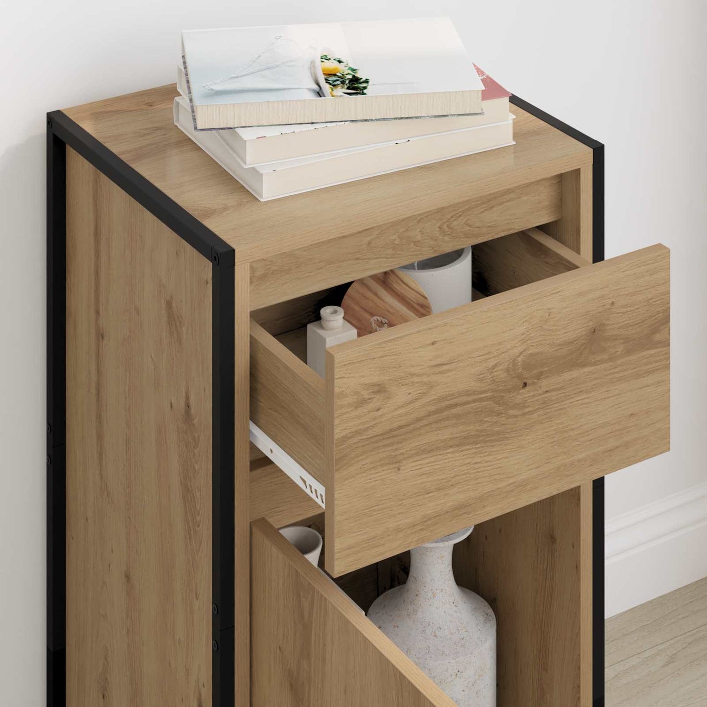 vidaXL Sideboard Artisian Oak 43 x 36 x 75.5 cm Engineered Wood