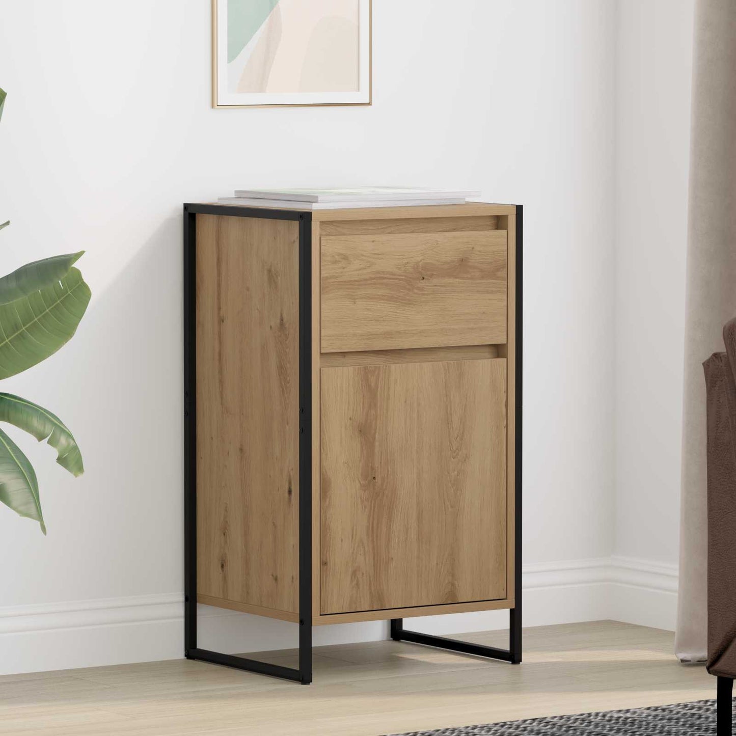 vidaXL Sideboard Artisian Oak 43 x 36 x 75.5 cm Engineered Wood