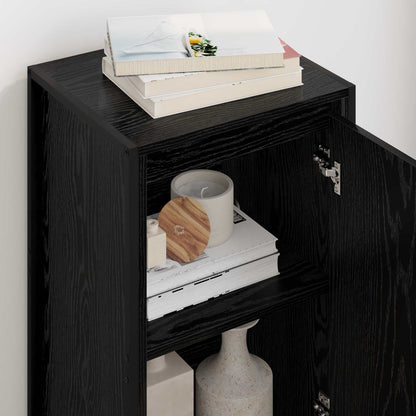 vidaXL Sideboard Black Oak 43 x 36 x 75.5 cm Engineered Wood