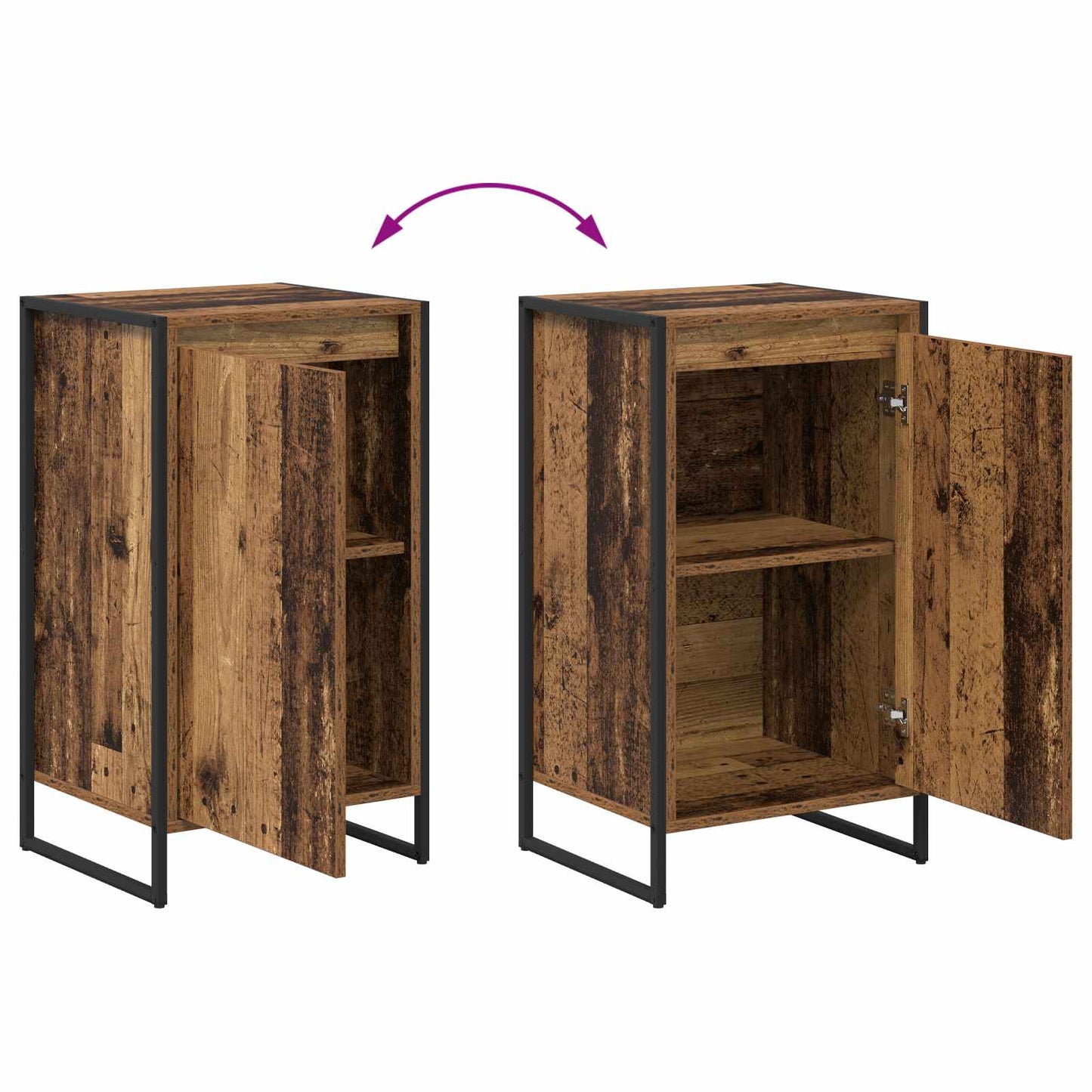 vidaXL Sideboard Old Wood 43 x 36 x 75.5 cm Engineered Wood